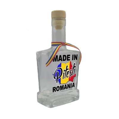 Made in pitesti romania, sticla cu mesaj plata, 500 ml, model divgs179 06 15